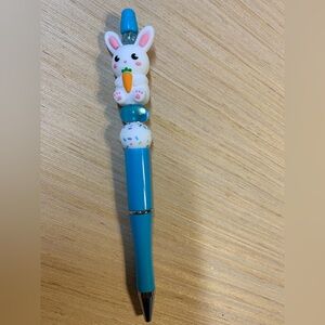 Cute Beaded Bunny Pen - Great Basket Favor! 🐰